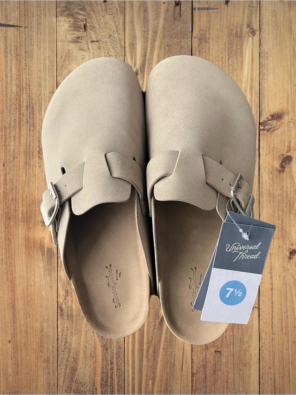 Universal Thread Tan & Cream Slip On Clogs Women’s 7.5